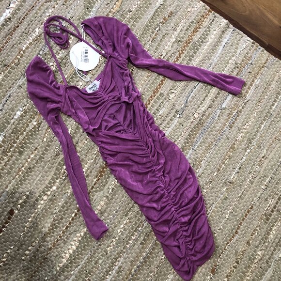 Princess Polly Purple Cinched Dress - Picture 1 of 4